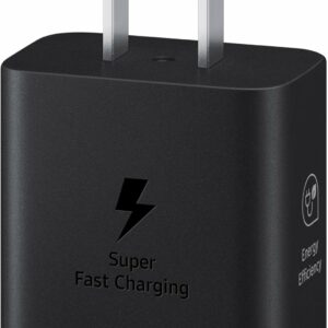 Samsung Adaptador de corriente para cargador de pared de 25 W, cable no incluido